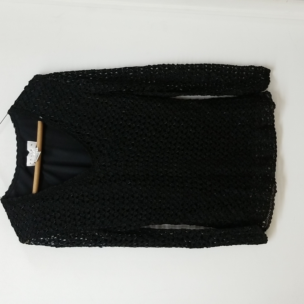 Women's Black Sequined Blouse